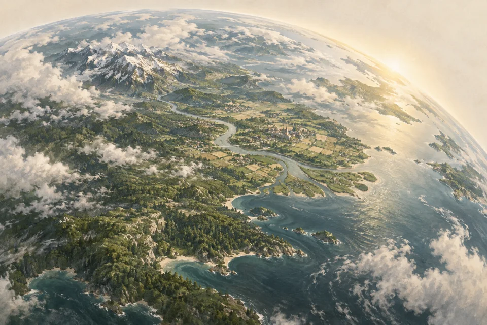 地球、海洋与共同生活的世界